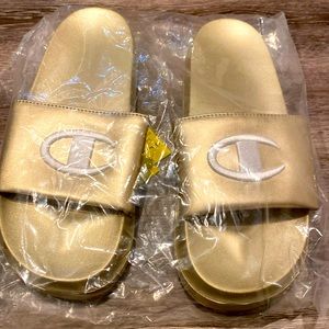 Metallic Goal Slide Sandals | Champion